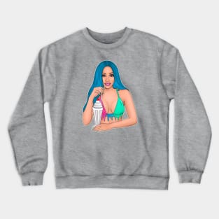 ivetastic Milkshake girl Crewneck Sweatshirt